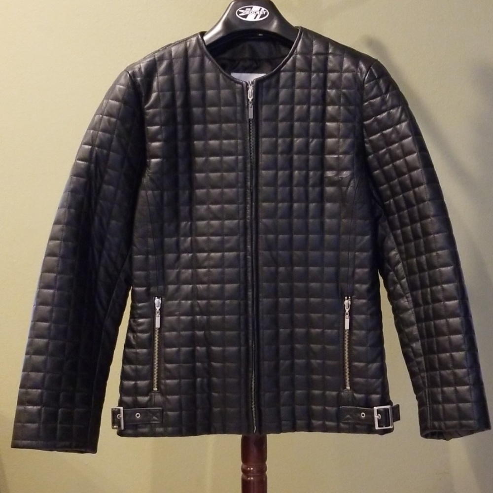 Pamela McCoy Black Leather Jacket